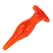 Baile Red Soft Touch Plug Intimate Trainer 14.2 cm with Suction Base
