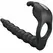 Pretty Love Blackney Silicone Intimate Support Ring with Vibrating Plug, Black