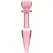 Ibiza Nebula Series Model 7 intimni čep od borosilikatnog stakla roze 13,5cm