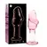 Ibiza Nebula Series Model 6 intimni stakleni čep roze 12,5 cm borosilikat