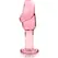 Ibiza Nebula Series Model 6 intimni stakleni čep roze 12,5 cm borosilikat