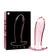 Ibiza Nebula Series Model 5 roze stakleni intimni čep 12,5 cm x 3,5 cm