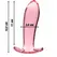 Ibiza Nebula Series Model 5 roze stakleni intimni čep 12,5 cm x 3,5 cm