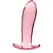 Ibiza Nebula Series Model 5 roze stakleni intimni čep 12,5 cm x 3,5 cm