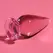 Ibiza Nebula Series Model 4 stakleni intimni čep roze 11cm O5cm