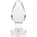IBIZA Nebula Series Model 3 Glass Plug Transparent 11cm O5cm
