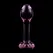 Ibiza Nebula Serija Model 2 Intimni Čep Borosilikatno Staklo Pink 11cm