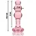 Ibiza Nebula Serija Model 1 Intimni Stakleni Čep Pink 10.5cm Borosilikat