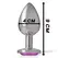 Intense Aluminum Metal Plug Pink Crystal Large - Luxury Anal Accessory
