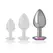 Intense Aluminum Metal Plug Pink Crystal Large - Luxury Anal Accessory