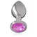 INTENSE Aluminijumski Metalni Čep M sa Pink Kristalnim Akcentom, 8cm x 3.3cm