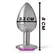 INTENSE Aluminijumski Metalni Čep M sa Pink Kristalnim Akcentom, 8cm x 3.3cm