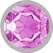 INTENSE Aluminijumski Metalni Čep S Pink Kristal - Za Telo Bezbedan, Elegantan Dizajn