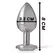 Intense Aluminum Plug M Silver Crystal - Medium Metal Model with Gemstone