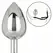 CalExotics Star Fucker XL Teardrop Plug - Aluminum & Silicone System