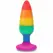 TOYJOY Hunk Rainbow Plug 10.5 cm - Silicone Pride Edition