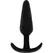 OHMAMA Silicone Intimate Plug with Ergonomic Handle 8.2cm Black