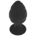 OHMAMA Silicone Intimate Plug S 6cm - Ergonomic, Medical Grade, Black