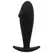 OHMAMA Silicone Intimate Plug 10cm - Medical Grade, Ergonomic Black