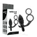 Addicted Toys Double Black Ring Intimate Plug with Vibrating System 12cm