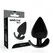 Addicted Toys Intimni konusni čep 6.5cm - Fleksibilni ergonomski dizajn, Crni