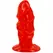 Baile Unisex Plug Model Red Suction Cup Flexible Anatomical Design