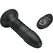 Pretty Love Magic Jinger Black - Remote-Controlled Silicone Plug, Up & Down Motion
