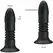 Pretty Love Magic Jinger Black - Remote-Controlled Silicone Plug, Up & Down Motion