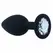 INTENSE SHELKI S Silicone Anal Plug Black 7.2 cm Medical-Grade