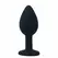INTENSE SHELKI S Silicone Anal Plug Black 7.2 cm Medical-Grade