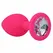 Intense Shelki S Fuchsia - Compact Silicone Plug with Diamond-Shaped Base
