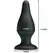 Pretty Love Ergonomic Silicone Intimate Plug Black 15.4 cm with Suction Base