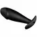 Pretty Love Silicone Intimate Plug Black 12 Vibration Modes Remote Control