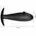 Pretty Love Anal Plug Silicone Black Ergonomic Handle Medium Size