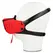 OHMAMA Adjustable Red Dog-Style Mask with Multi-Position Strap