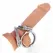 KINK Trojni set hromiranih čeličnih prstenova 3.8–5 cm – Polirana metalna serija