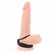 KINK Silikonski prsten 3.8 cm sa kožnom trakom i razdelnikom 22x1.5 cm, crni