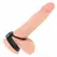 KINK Silikonski prsten 3.8 cm sa kožnom trakom i razdelnikom 22x1.5 cm, crni