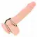 KINK Dupli intimni prsten 3.8–5 cm sa kožnim konektorom, crni