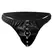 Darkness Submission Thong with Adjustable Metal Chain - Vegan Leather, Universal Fit