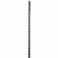 All Black Silicone Urethral Sound 24 cm - Flexible 6/8 mm Medical-Grade Probe