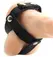 OHMAMA Leather Ball Cage - Adjustable Stainless Steel Ring, Black