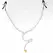 KINK Chain Nipple Clips 30cm with Horn Accent - Adjustable Metal Design