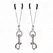 KINK Silver Thin Hook Nipple Clamp 7 cm - Adjustable Metal Precision Tool