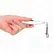 KINK Silver Thin Hook Nipple Clamp 7 cm - Adjustable Metal Precision Tool