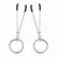 Kink Thin Adjustable Nipple Clamps with O-Ring 7 cm - Sleek Metal Design