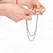 KINK Adjustable Nipple Clamps with Dual Thin Silver Chains 20/23 cm