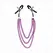 KINK Set Stege za Bradavice sa Trostrukim Lancem Ljubičaste Podesive 20/23/28 cm