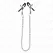 KINK Perle Lanac Stege za Bradavice 30cm - Podesivi Metalni Sistem, Srebrne