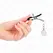 Kink Srebrne Staklene Perle Podesive Stege za Bradavice 6cm - Elegantan Metalni Dizajn